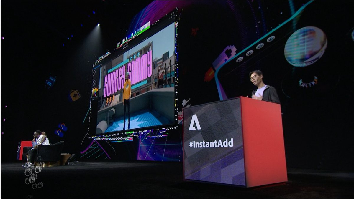 lizkmiller's tweet photo. AI placed text BEHIND subject dancer that would have normally taken way too many HOURS of masking. Oh hello #InstantAdd #AdobeSneaks #AdobeMAX2022
Motion graphics made easy. This is sneak #2 all about taking out the tedium of creation. https://t.co/hxo8mUXC9S