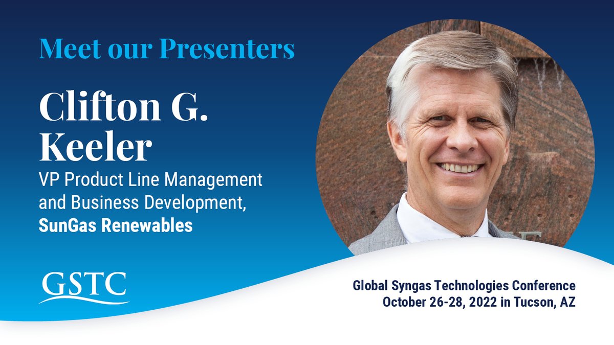 Global_Syngas's tweet photo. We're looking forward to having Cliff Keeler of SunGas Renewables present on renewable energy project development learnings at this year's conference. #renewableenergy #gasification #syngas

Register today at https://t.co/Mu3xyuvL7d https://t.co/CLtF4A4GSZ