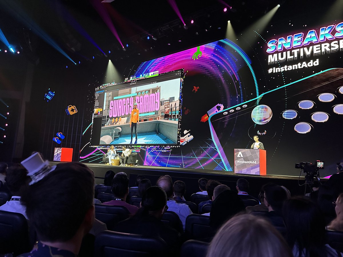 theChrisDo's tweet photo. Sneaks Multiverse
Auto tracking and compositing for video. #instantadd
@Adobe
#adobemax https://t.co/yV6WR2ZXt4