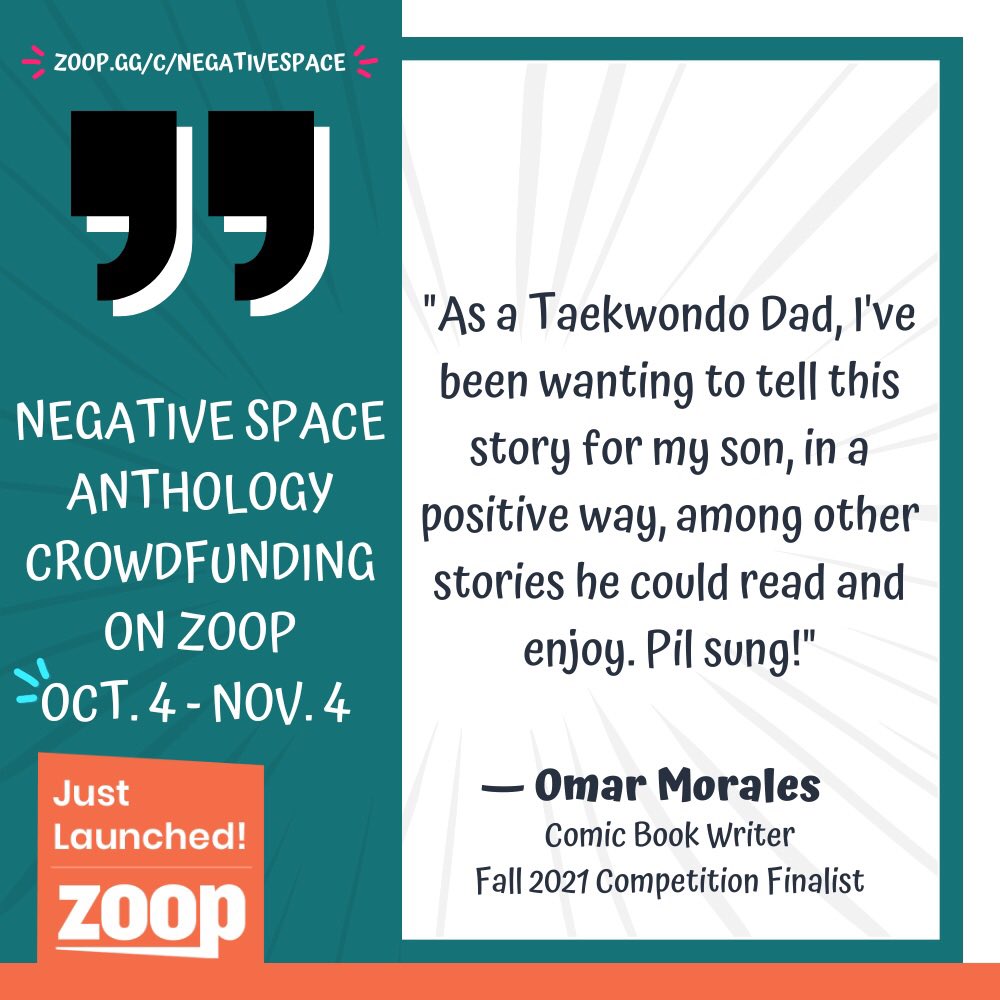 omorales81's tweet photo. This is why I wanted to do an all-ages story with #NegativeSpaceComics. The anthology is loaded with pet projects the creators have been itching to do. #MakeComics #CreatorOwned #WritingCommunity BACK IT HERE: https://t.co/5IvMC5nFVr https://t.co/zaIqkYQgbr