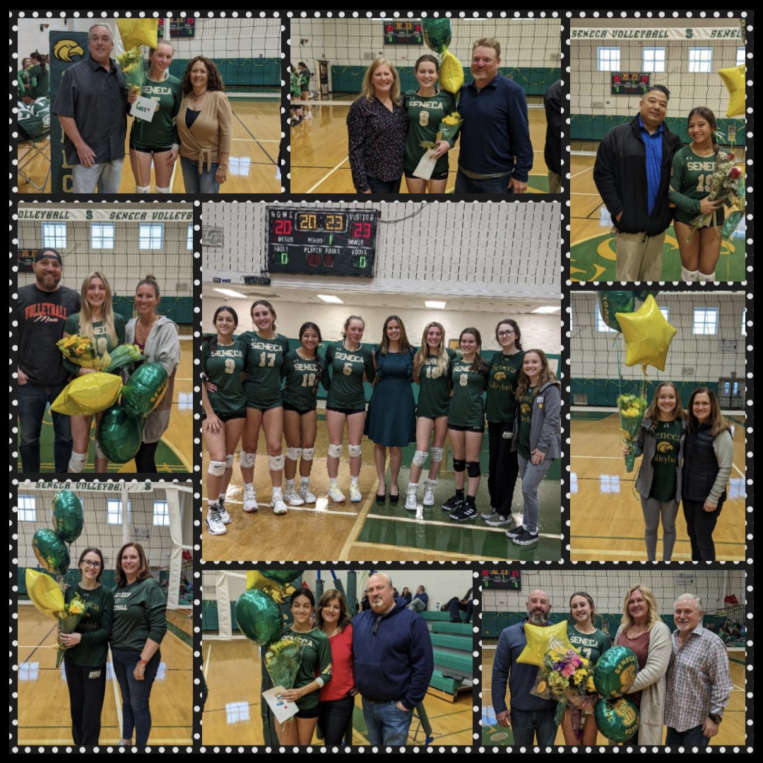 These 8 girls are an amazing bunch of ladies. Thank you so much for everything. You worked so hard tonight and we couldn't have asked for more 💛🏐💚