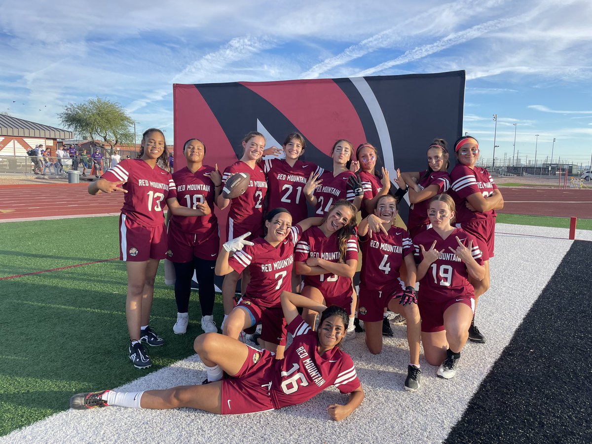 RiczerAD's tweet photo. 🚨Week 4: (3-1) @RMAthletics wins the Arizona Cardinals Girls Flag Football Game Of The Week! 

#PlayFootball🏈#TheFutureIsHere✅ https://t.co/YJLQfeQHLC
