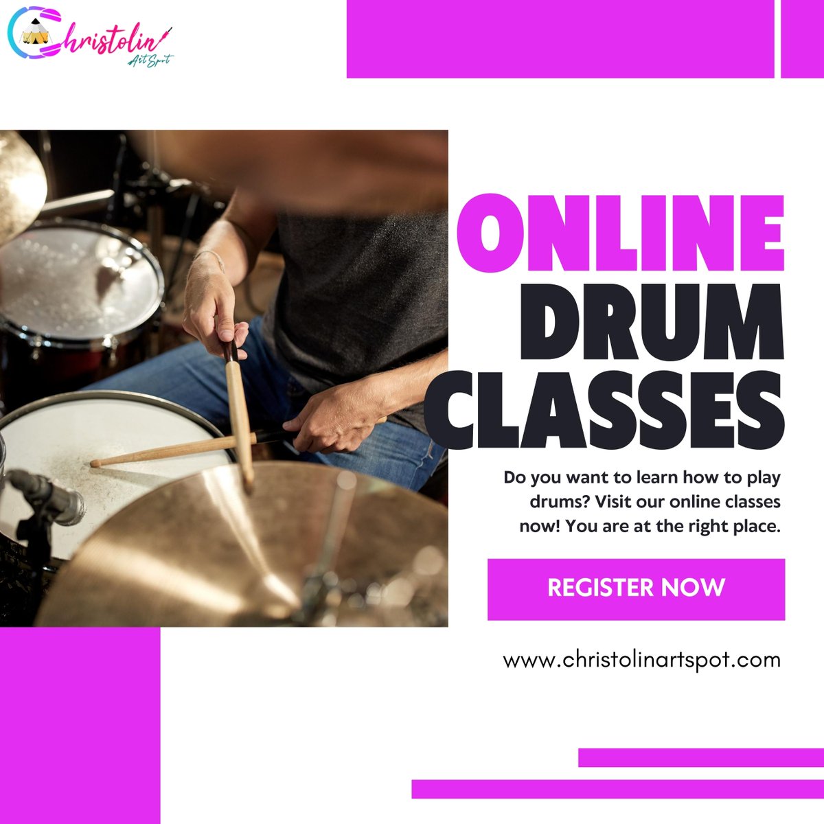 ChristolinSpot's tweet photo. Do you want to learn how to play drums? Visit our online classes now! You are at the right place.

#christolinartspot #drumclasses #drumlessons #drummingworkshop #sydneydrumcircle #communityclasses #rhythmandsoul #drumming #drumcircle https://t.co/yT212ebKgC
