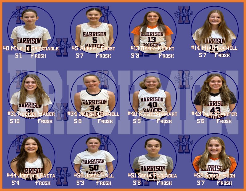 rushmccolley25's tweet photo. Excited to see what our 12-member Freshmen team can do this season for the Raiders Girls Basketball Program. https://t.co/QqdDIERiKs