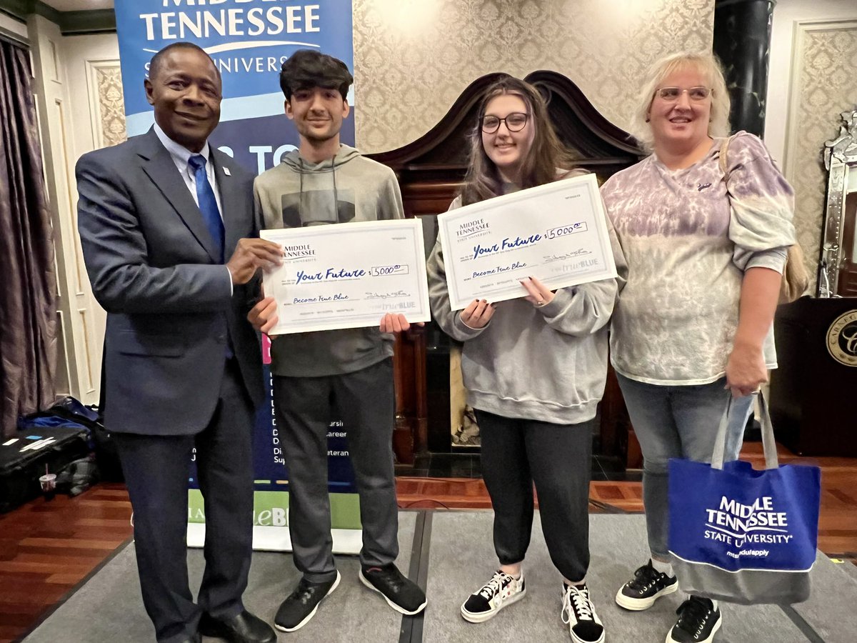 PresidentMcPhee's tweet photo. We doubled our crowd of prospective students and their families at tonight’s @MTAdmissions #TrueBlueTour stop in Johnson City! We’ll be in Knoxville Thursday! Info: https://t.co/una21xbLLy https://t.co/tyvYGi5LXO