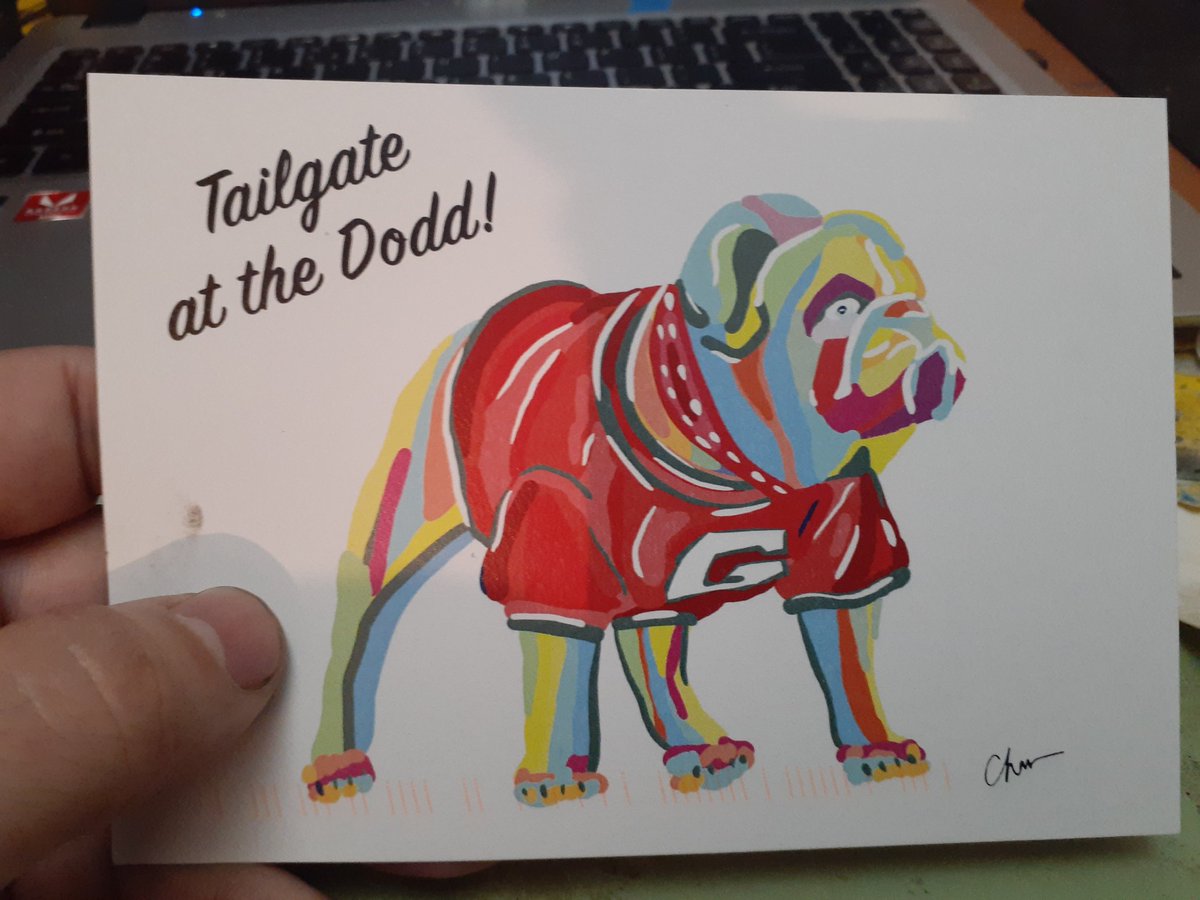 SeanMillsMedia's tweet photo. My old at school is hosting a tail gate which is funny because we used to  have to deal with alumni literally shitting on any ceramic artwork left outside on game days.
#godawgs
#goDodds https://t.co/AYVmpbXrYE