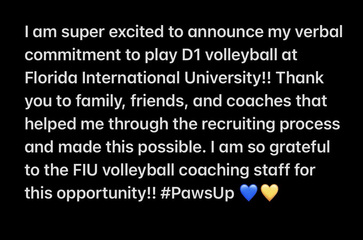 Super excited to be a panther!! <a href="/CCVBCrecruit/">Circle City Volleyball Recruiting</a> <a href="/circlecityvbc/">Circle City VBC</a> <a href="/PMFalconSports/">Perry Athletics</a> <a href="/PMFalconsVB/">Falcons Boys Volleyball</a>