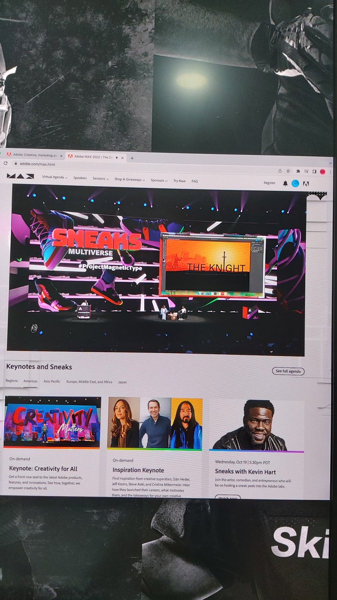 NickNunez's tweet photo. @Adobe you are blowing my mind!!! #sneaks #AdobeMAX https://t.co/aLA0mNkdgC