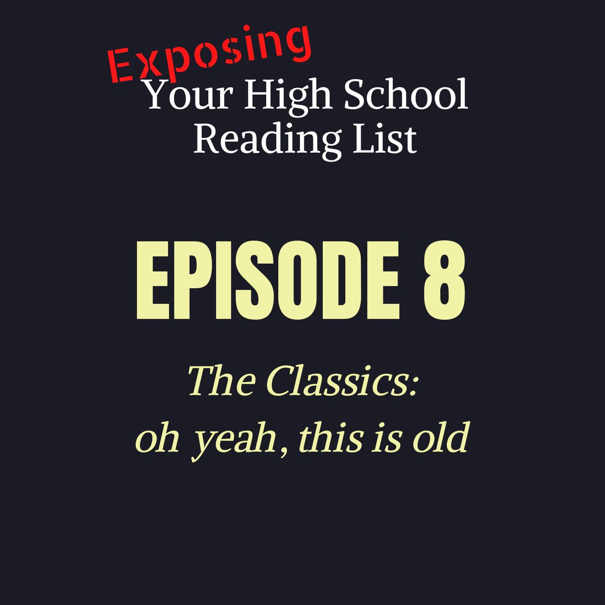 eyrlpodcast's tweet photo. NEW EPISODE ALERT🚨

The Classics: oh yeah, this is old https://t.co/HVzfwbKx5N via @rss 

#podcast #theodyssey #beowulf #canterburytales @SparkNotes https://t.co/mnENZABoK0