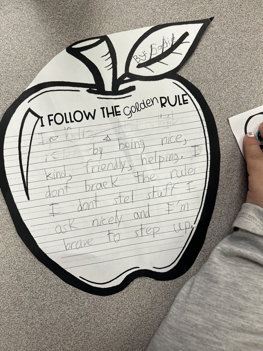 Mrs_Pansky's tweet photo. @SESPirates are focusing on RESPECT and Bullying prevention in the month of October! Had so much fun learning about The Golden Rule in second grade with @MrsJeffersonsK class. @SuffernCSD #onesuffern https://t.co/yq3hY5R9GJ