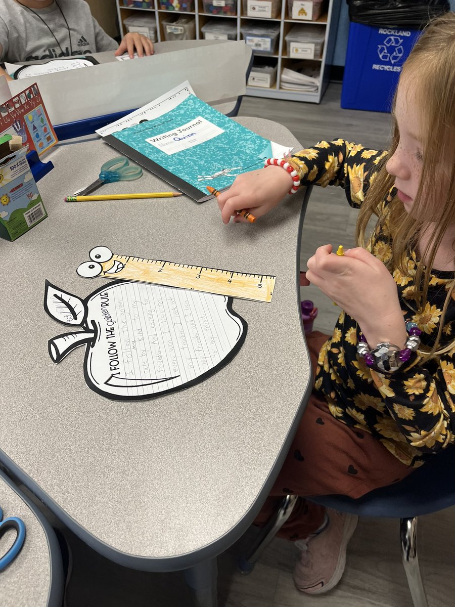 Mrs_Pansky's tweet photo. @SESPirates are focusing on RESPECT and Bullying prevention in the month of October! Had so much fun learning about The Golden Rule in second grade with @MrsJeffersonsK class. @SuffernCSD #onesuffern https://t.co/yq3hY5R9GJ