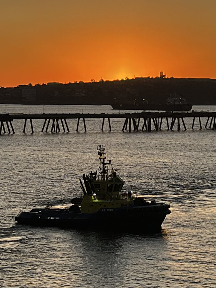 CaptAndres's tweet photo. Pilot on Board!!! Ocaso en la Bahía Quintero día de hoy @EmilioRifo @Cp_Quintero @Off_Valpo @EspinosaMeteo @cristobalreus @ctrivique https://t.co/SY2UUTGS2E