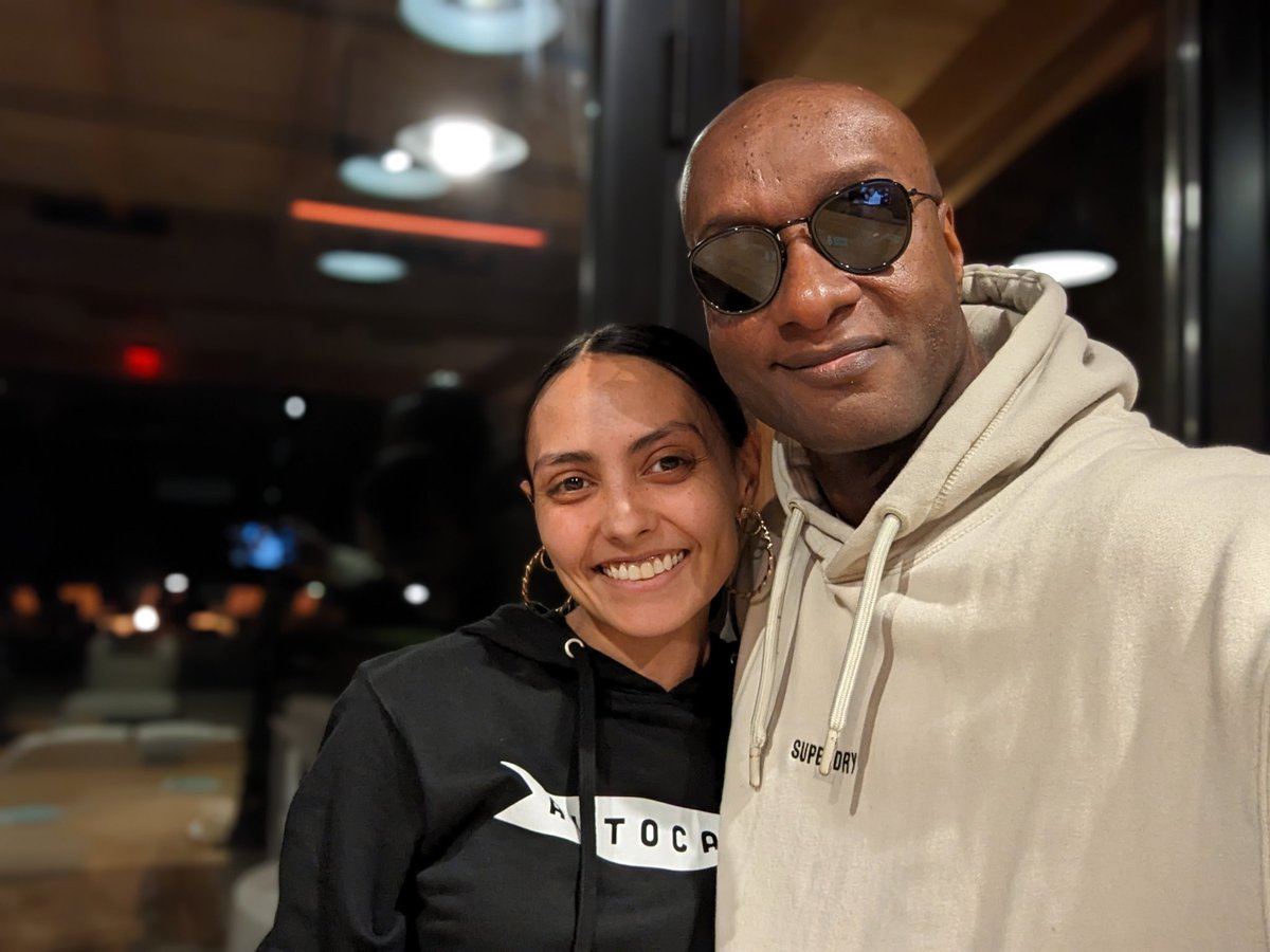 Vyyyper's tweet photo. HUGE Shout-out to Ashley! I'm not with the fancy food so every night at Dinner I end up coming back to the clubhouse for some real food and Ashley has taken care of me every time!! She's awesome! #AutoCamp #pixel7pro @Googlepixel_US #TeamPixel #Giftfromgoogle #CampPixel #ad https://t.co/XD3xkGMQk7