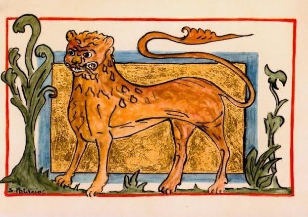 DimeFred2's tweet photo. —Qué guapa
—Dime algo que no sepa
—En la Edad Media se pintaban leones horribles. Esto, porque casi nadie los conocía de cerca, así que los pintores recolectaban descripciones para pintarlos. Quizá de ahí surgió el origen del refrán: “el león no es como lo pintan"
—Gracias
—👌 https://t.co/jyywYtdEO1