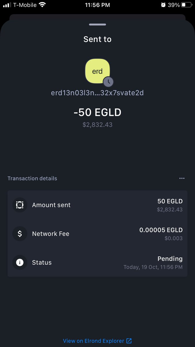 Another 50 EGLD to victor ❤️💪