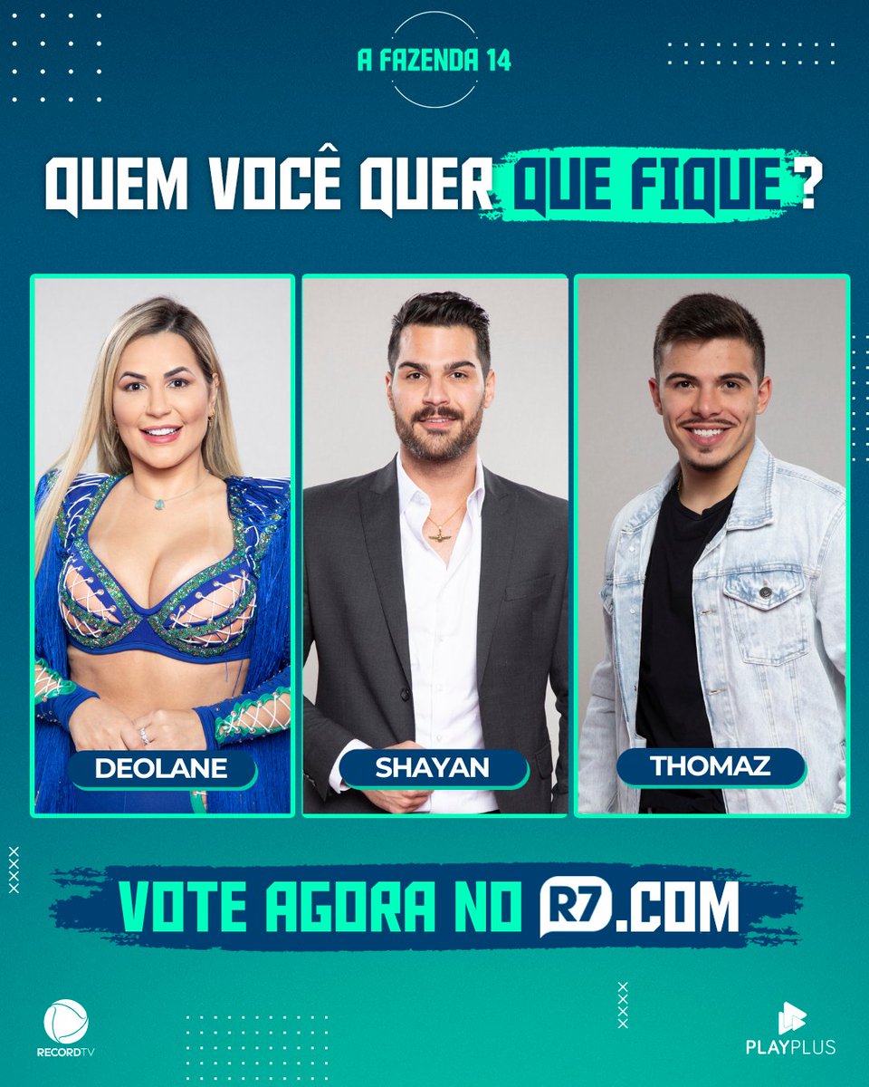 ComentaAiiPovo's tweet photo. Saída do Thomas já é certa.
#forathomas #FicaDeolane
#ProvaDoFazendeiro https://t.co/NNa9lP4uJr