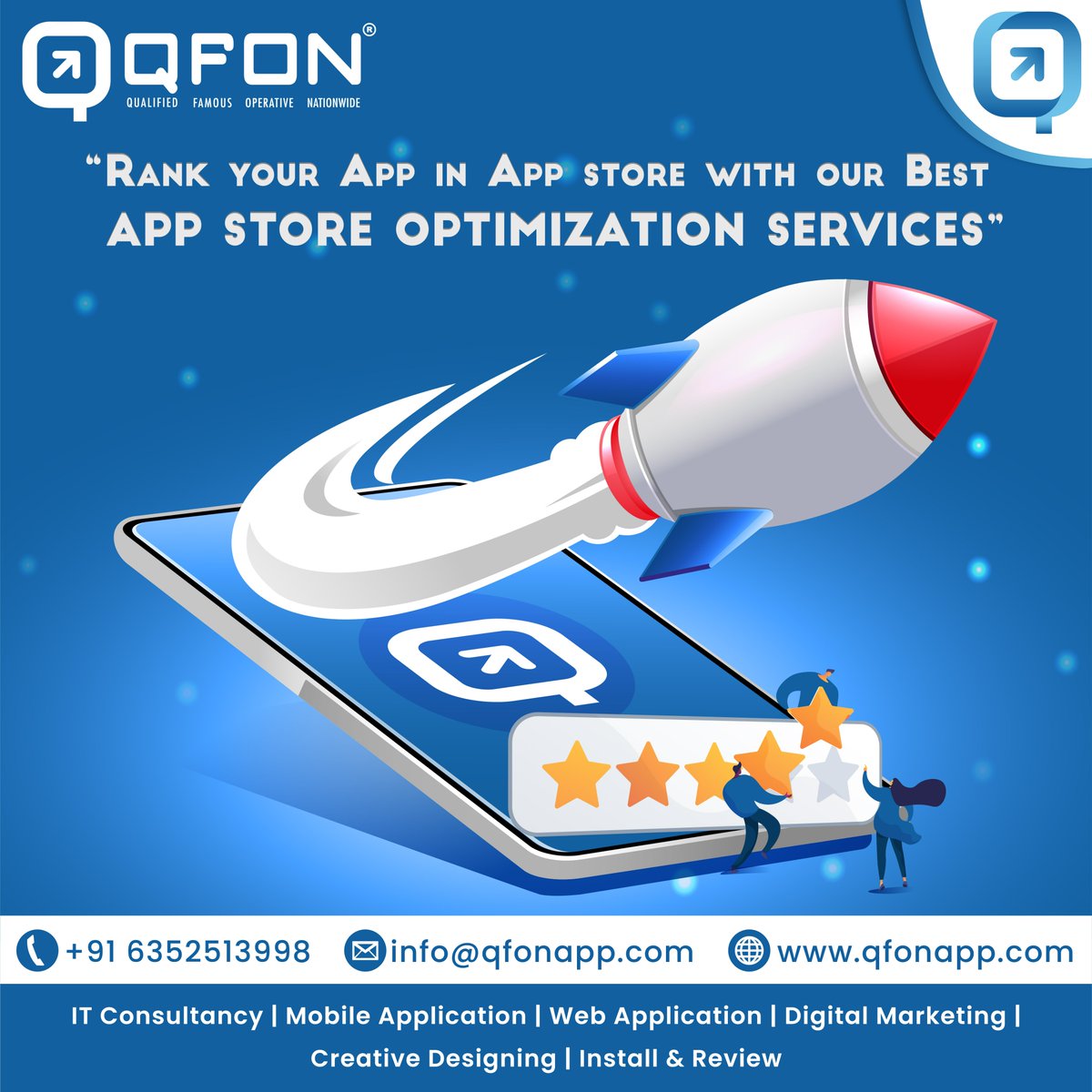 qfonapp's tweet image. Rank your App in #AppStore with our Best #AppStoreOptimizationServices. Boost your #appdownloads.
Contact us more detail: 
Visit now 🌐qfonapp.com
📧info@qfonapp.com, 📲 6352513998
#aso #playstore #optimization #mobileapp #searchengineoptimization #apprankingsystem