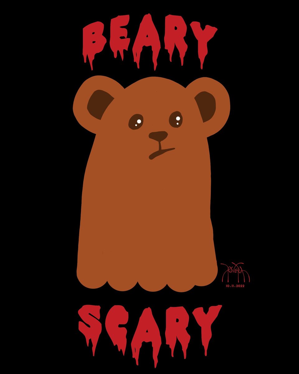 riveramedia's tweet photo. This one is my fave! Halloween designs are available for a limited-time at: https://t.co/xhgPMLfwh4

#graphicdesign #graphictees #illustration #halloween #halloweendecor #art #artist #tshirtdesign #bear #bearyscary #spooky #trickortreat #horrorart #scary #spookyseason #tucson https://t.co/FQbBbwEXQE