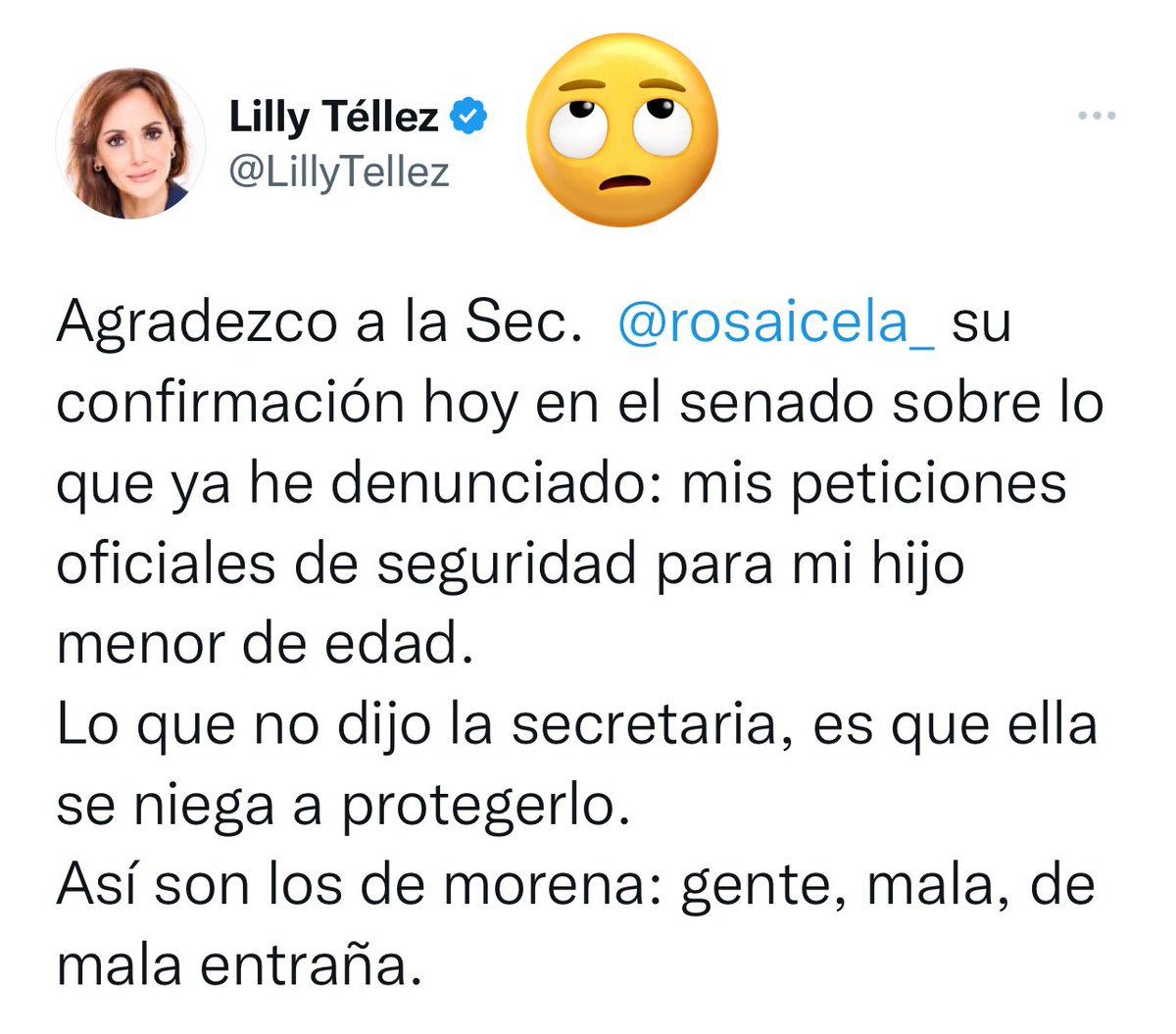 ¡Ya sabemos quién es la senadora gorrona, que quiere seguridad personal, pero no para el resto de los mexicanos!