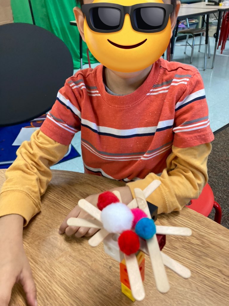 BardonBann's tweet photo. Hooray to the kindergarten Ss for learning to try and try again and not give up @BriarcliffES  fun reading #ChickaChickaBoomBoom and building coconut trees to balance coconuts(Pom poms) on top https://t.co/UuvBZ7Cgj5