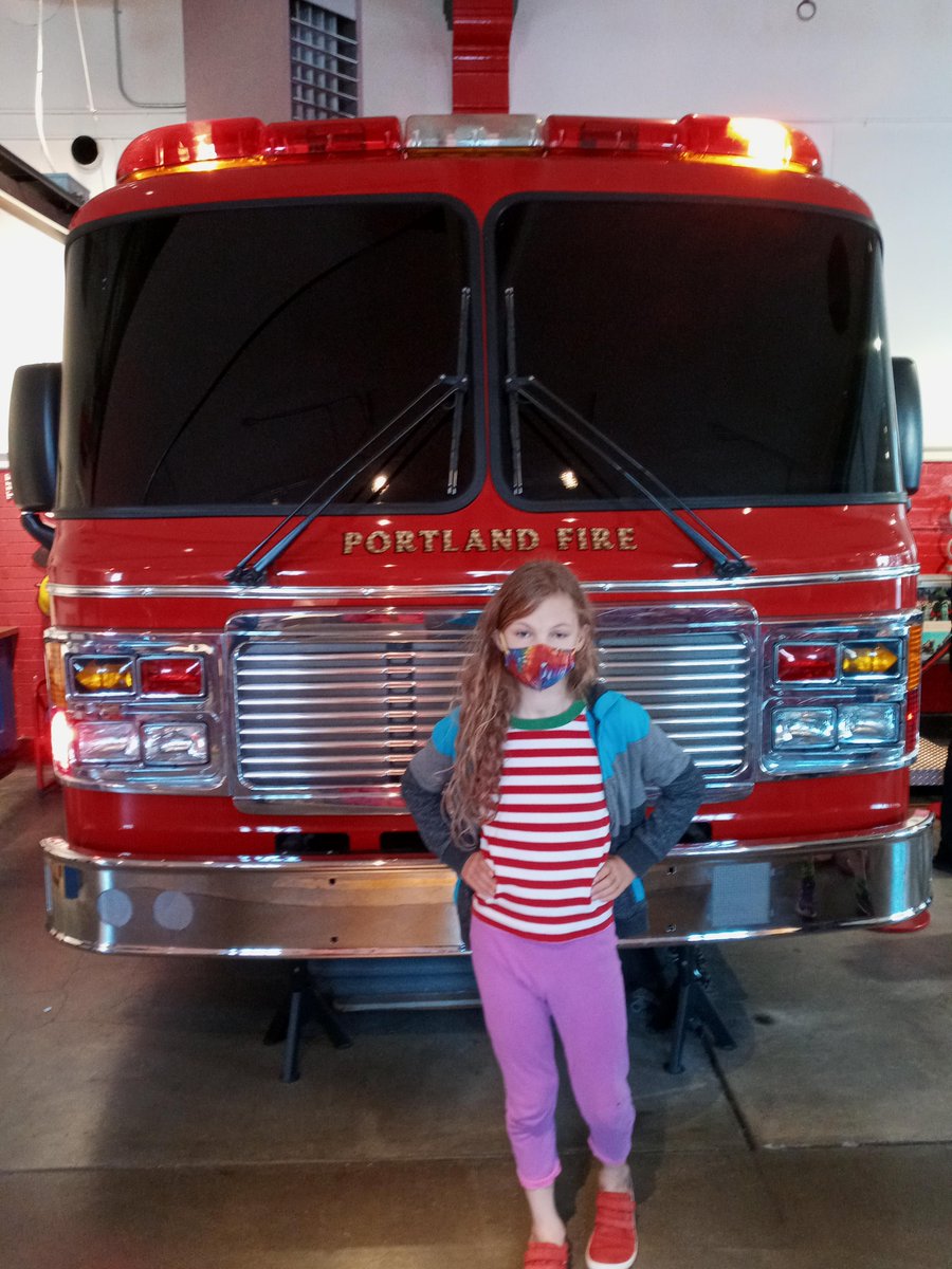 VennAcademyPDX's tweet photo. Field trip to Historic Belmont Firehouse! We had a great time sliding down fire poles, learning about fire safety, and travelling in a real/virtual fire truck to different fire scenes. Many thanks to the staff for a wonderful tour. https://t.co/fWFritvGIp