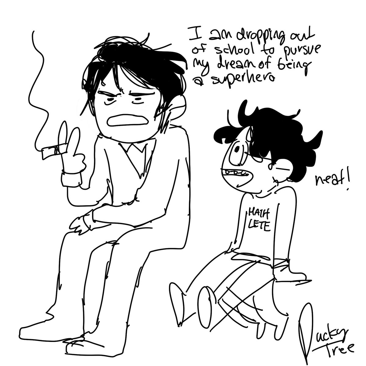 33 year old new-52 bruce wayne and 26 year old cop dick grayson is SO funny. they are 7 years apart?? he adopted 9 year old dick at 16? did he beg alfred to do it? did he kidnap this 4th grader and sneak him around school like a hamster in his pocket? #batman #nightwing