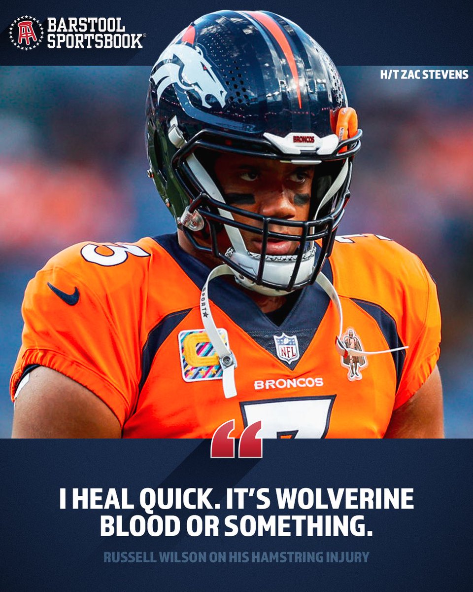stoolgambling's tweet photo. Russell Wilson: Wolverine. https://t.co/TCS60A9pw5