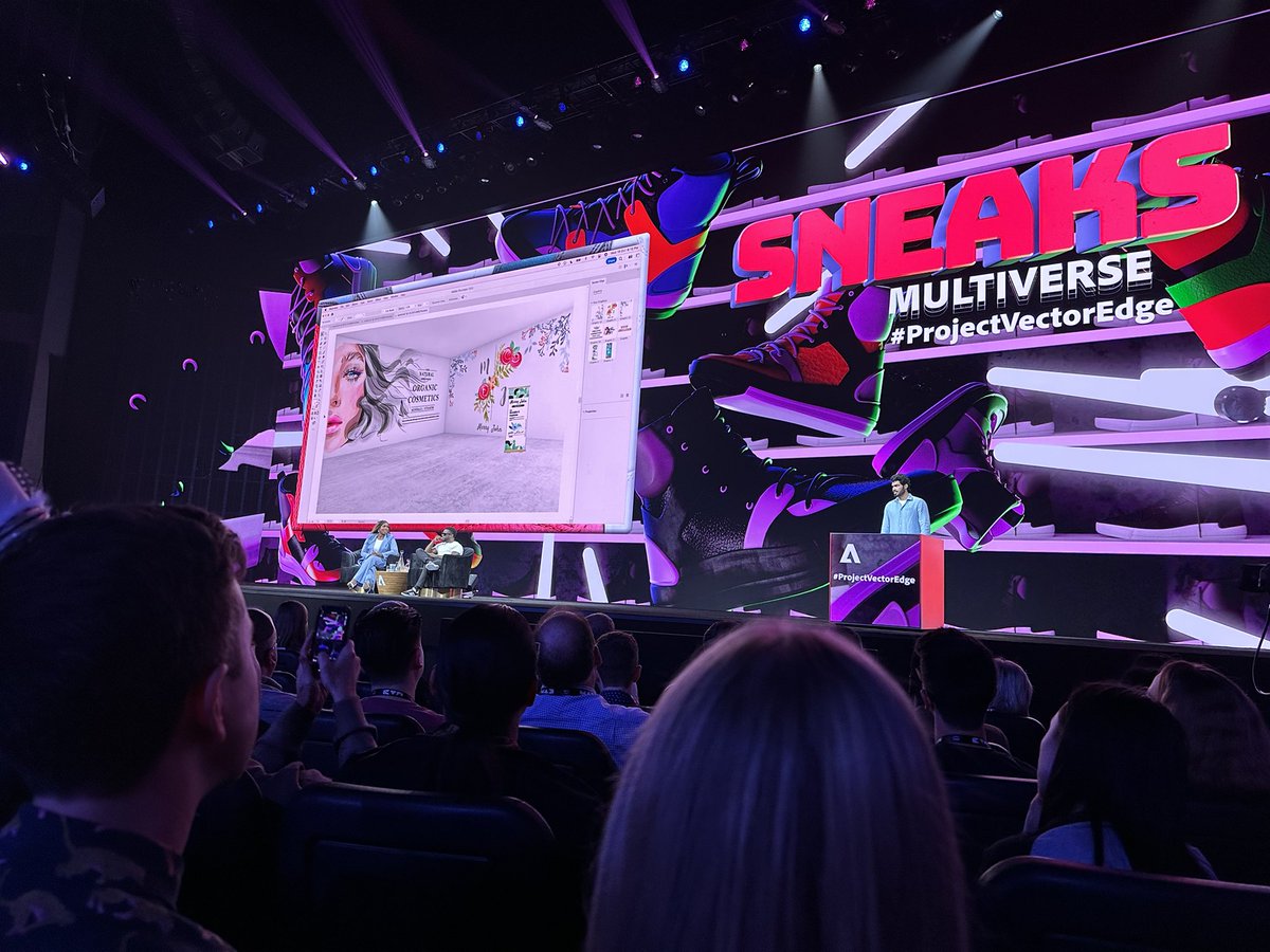 theChrisDo's tweet photo. Sneaks Multiverse
Auto compositing graphics onto flat images with perspective detection including curved surfaces. #projectVectoredge
@Adobe
#adobemax https://t.co/HfNx7WpfzY
