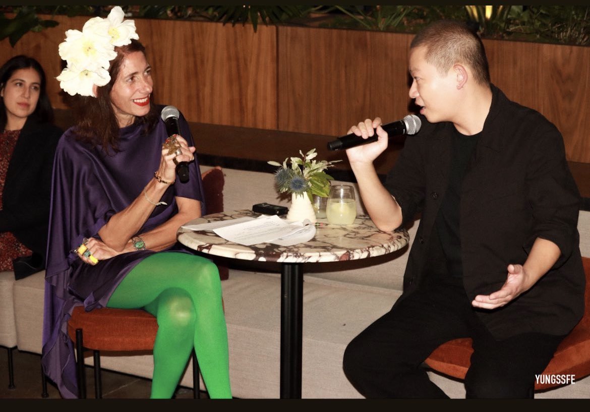 OberonSinclair's tweet photo. Thank you, to everyone that came to my talk with @jasonwu last night @neuehouse. Jason’s story really is a dream coming true. And, if you attended the talk, you will know how wonderful he really is. 📷 : @yungssfe #jasonwu #neuehouse #inconversation https://t.co/4QvhvT5oWF