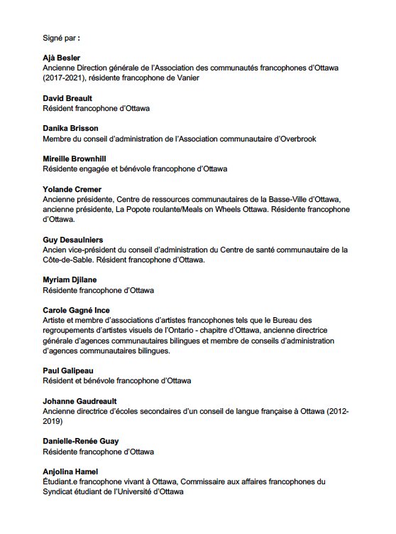 Patrickladou's tweet photo. Avec @SimoneThibault et plusieurs leaders et résident-Es francophones d'Ottawa nous avons publié une lettre ouverte annonçant notre appui et notre confiance pour @cmckenney à la mairie d'Ottawa. #ottvotes #ottawa #OttawaVotes

@LeDroitca @lesmatinsdici @iciottgat @ONfr_TFO https://t.co/BzmjQKOwp5