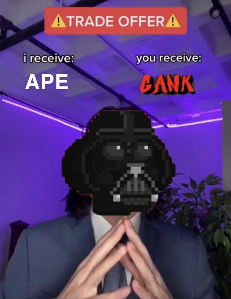 beeegeeebeee's tweet photo. @ApeGangNFT APE GANG FOREVER #NEVERLISTED #GANKD #WATIZETH #IAMCOMMING #WEAREAPEGANG https://t.co/99sbA1mBr4