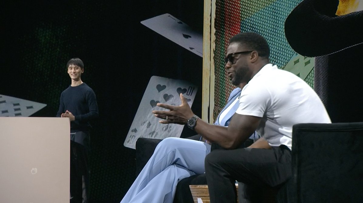 lizkmiller's tweet photo. AI composites 3D movement models, images and video, analyzes motion and applies it to video. AMAZING.  #ProjectMotionMix

"THIS IS A ROOM OF SPECTACULAR THINKERS." @KevinHart4real yes...yes it is. #AdobeMAX2022 @AdobeMAX #AdobeMAX https://t.co/epEotcdLyN