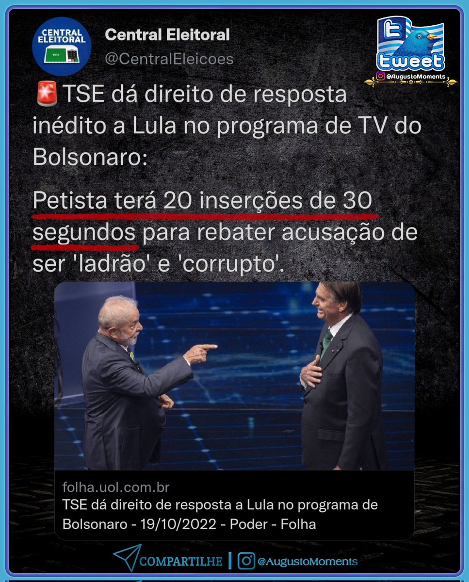 AugustoMoments's tweet photo. 𖣔 É um absurdo atrás do outro!!! 😨🤬🤦🏻
⠀ Deixe sua Opinião abaixo nos Comentários ⬇️💬✍🏻
⠀
◆⠀◆⠀◆
⠀
Link do Post em nosso Instagram:
https://t.co/rai9MiProb

#Eleicoes2022 #Eleicoes2022 #SegundoTurno https://t.co/84gGkuXnd2