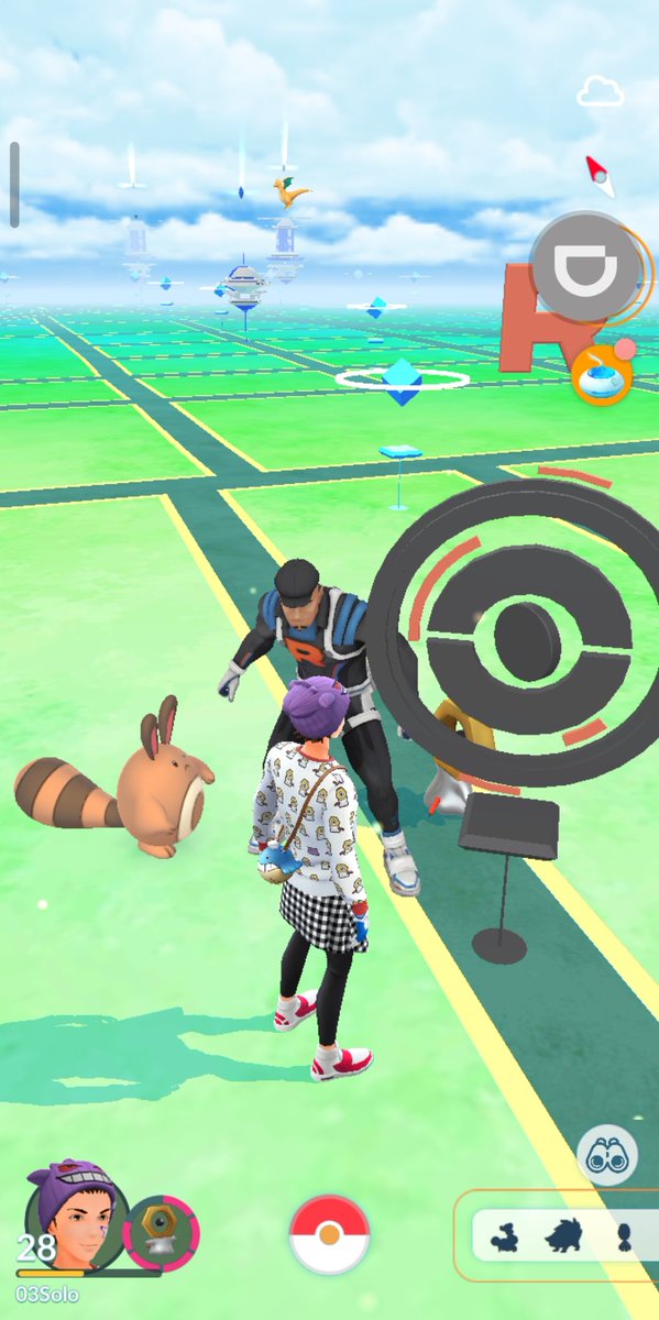 DixonMcCloud's tweet photo. someone is challenging me, I should have obeyed my mom and had my #chocomil 😣 #PokemonGO #Pokemon https://t.co/JCm47AT935