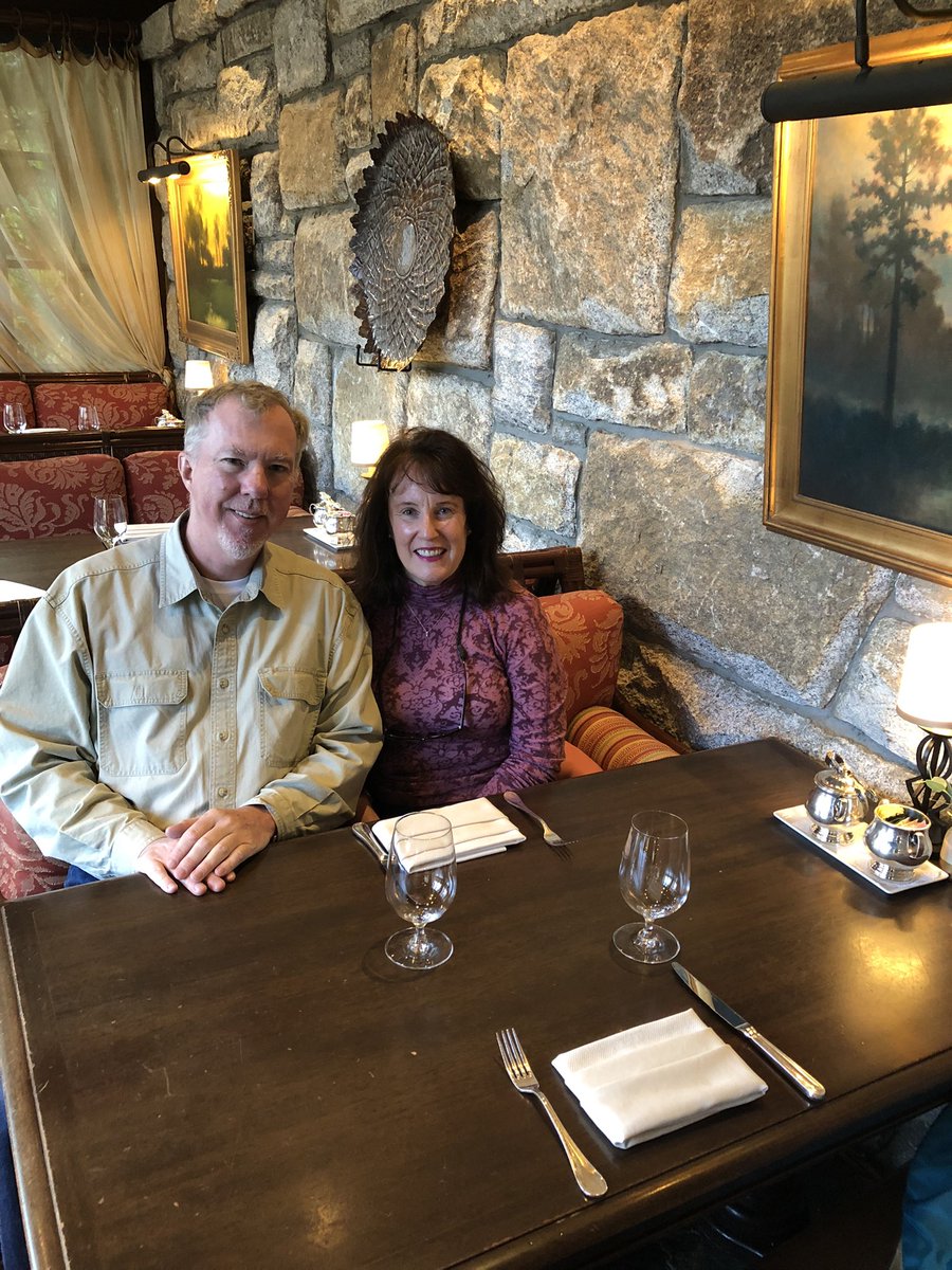 Highlands was beautiful this weekend. Peak weekend for trees. My friend Chuck from Chicago and I eating brunch at Old Edwards Inn.