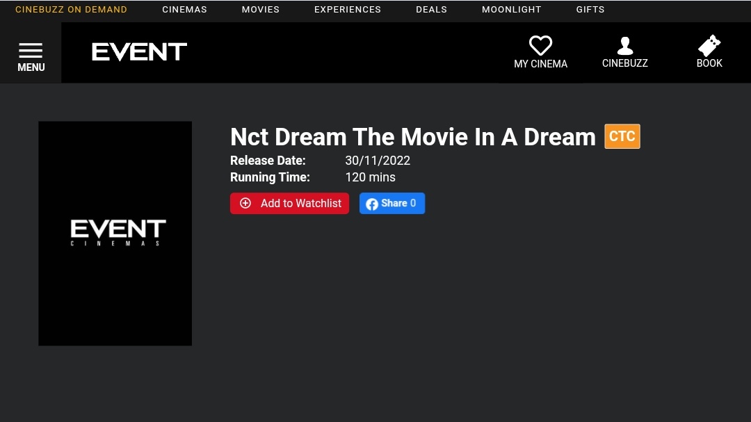 NCTDREAMGLOBAL's tweet photo. An Australian and Germany movie website revealed about the upcoming "NCT DREAM THE MOVIE: In A DREAM" to be aired this November
https://t.co/kOuS1RQEVK
https://t.co/9jJ8z7PYb7

Nothing is confirmed. Please take it with a grain of salt

#NCTDREAM @NCTsmtown_DREAM https://t.co/qBCcobZgk9