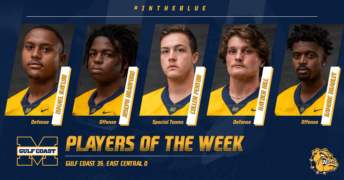 FOOTBALL | <a href="/CoachWrightPerk/">Jack Wright</a> and his <a href="/MGCCC_FOOTBALL/">MGCCC Football</a> staff named their Players of the Week for Homecoming: