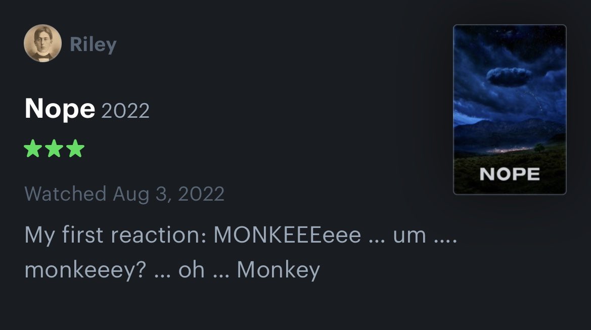 GoldenTintypes's tweet photo. @letterboxd @nopemovie and @UniversalPics https://t.co/qVNlqo8648