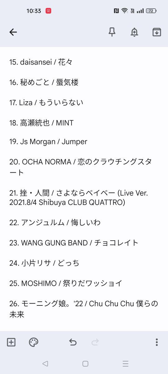 テレビ東京・オールナイトミュージックFan on Twitter "今月の放送楽曲リストです。画像を見てね。返信に続きがあります リストの