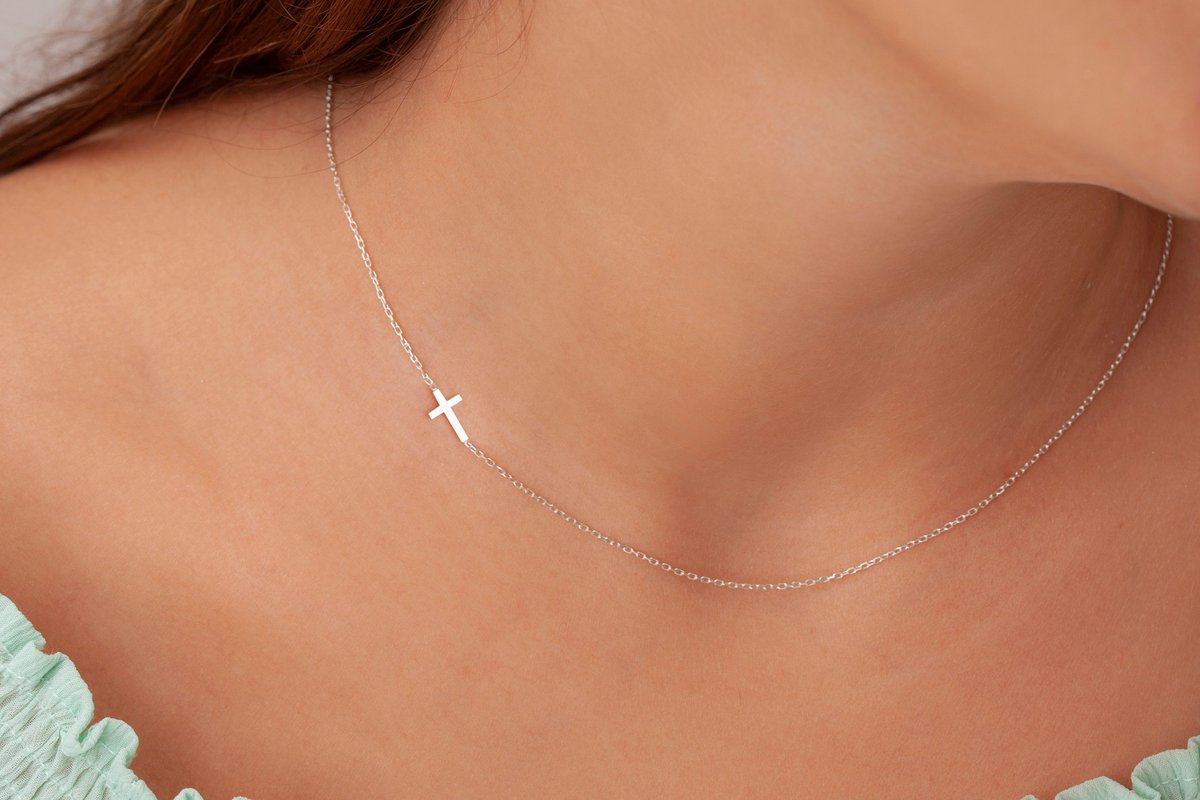 Excited to share the latest addition to my #etsy shop: Sideways Cross Necklace, Dainty Gold Cross Necklace, Cross Necklace, Cross Choker Necklace, Horizontal Small Cross Pendant, Gift for Her etsy.me/3CJTyFT #crossnecklace #christmasgifts #handmadejewelry