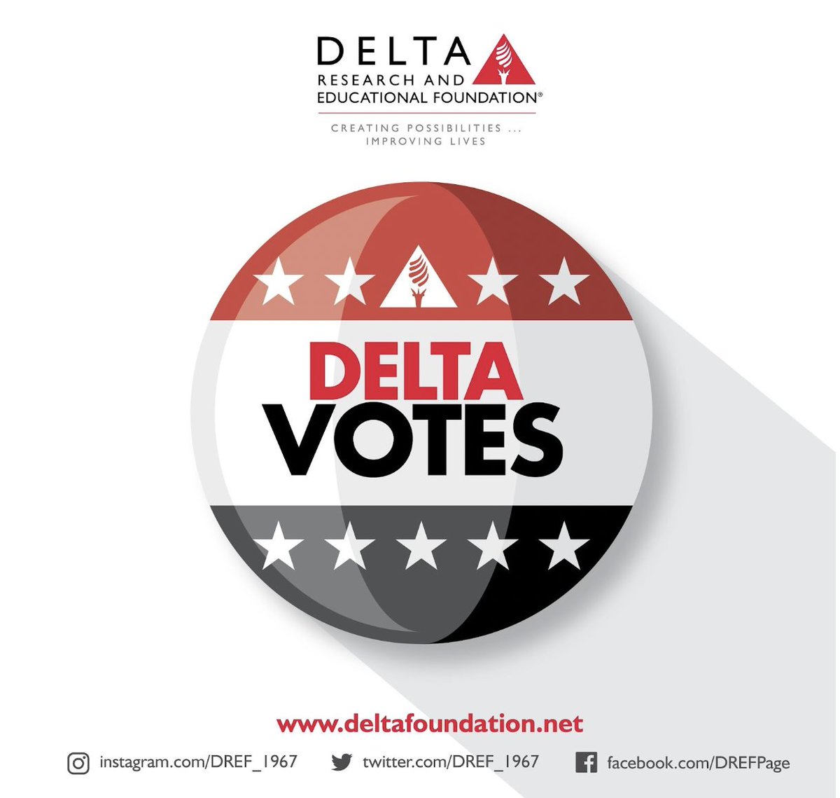 Do your civic duty either by mail or in person, and make sure you are aware of the deadlines in your state! Find deadlines for registration along with online forms at-
bit.ly/VotingDeadline
<a href="/dstinc1913/">dstinc1913</a>
#DREF #DeltaSigmaTheta #deltavote #govote