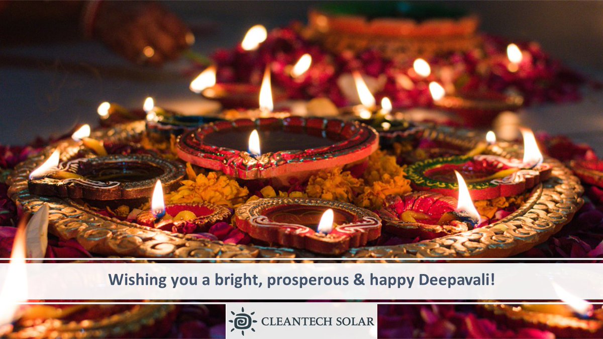 CleantechSolar's tweet photo. Cleantech Solar wishes you all a bright and happy Deepavali! We hope this joyous festival brings health, success and prosperity in your lives.
#Deepavali2022 #Diwali2022 #FestivalOfLights #Festival #CleantechSolar https://t.co/lD51VSdX3X
