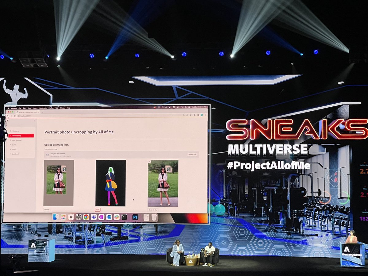 DigitalAngela's tweet image. #Projectallofme
Add legs and shoes to a cropped image, lengthen clothing and change apparel fabric by choosing fabric swatch. New Ai driven Adobe application.