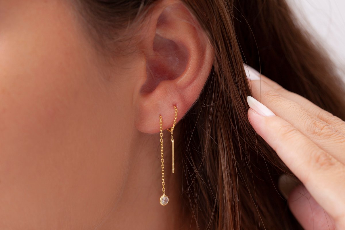 Excited to share the latest addition to my #etsy shop: Threader Earrings, Sterling Silver Threader Earrings, Gold Threader Earrings, Chain Earrings, Korean Earrings, Bridesmaid Gifts, Mom Gift etsy.me/3eLUZM0 #silver #birthday #christmas #lovefriendship #gifts