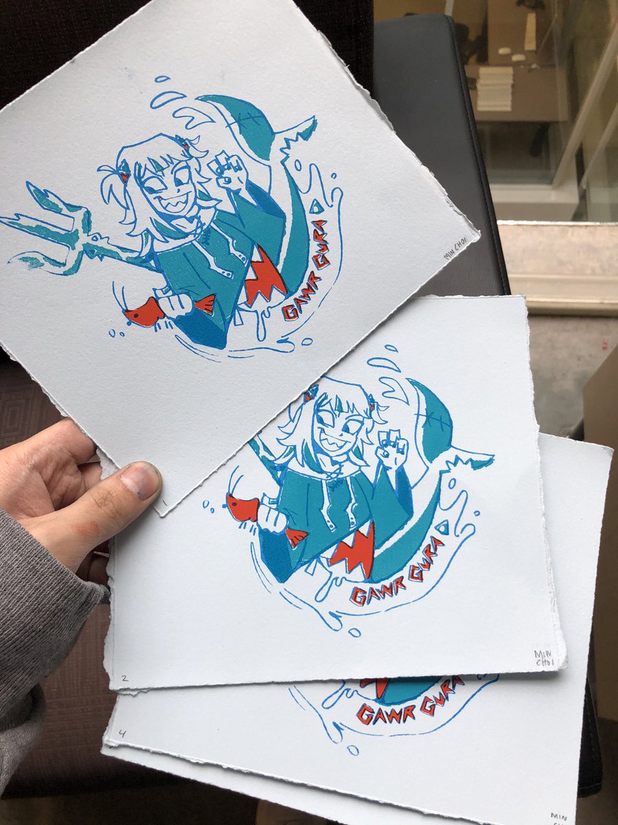 がうるぐら 「screenprints of baby shark or whatever #」|omg (comms open)のイラスト