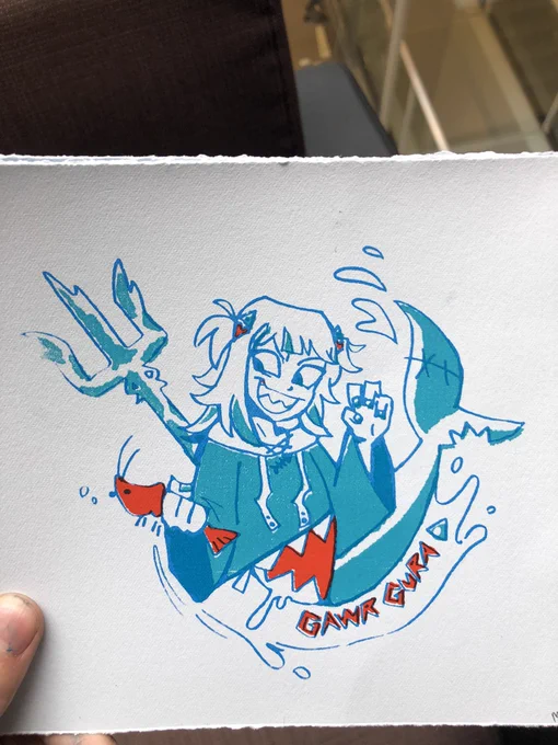 screenprints of baby shark or whatever #gawrt 
