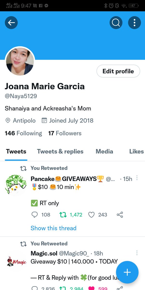 Naya5129's tweet photo. @GiveawayPancake Done https://t.co/U78FMwPa74