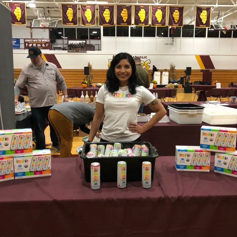 DaffeModels's tweet photo. The dynamic duo of Jessica's worked a Special Tasting event last Saturday at Montini High School. What a unique tasting venue! 

#DaffeModels #Freshie #Model #Modeling #HireUs #BrandAmbassador #ProductSampling https://t.co/PijuAl50oR