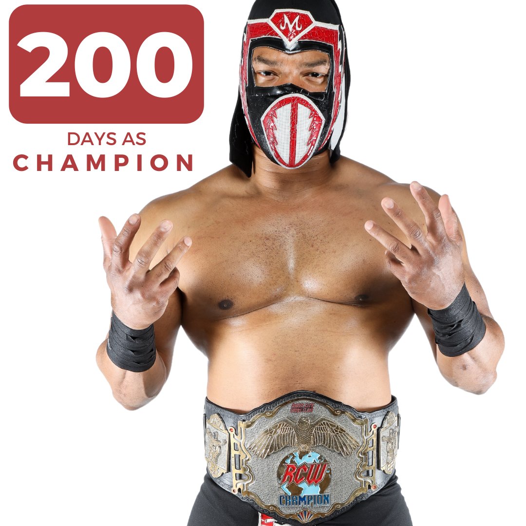 .@Da_Mysterious_Q celebrates 200 days as RCW Champion! What member of the RCW roster will accept his Open Challenge on Nov. 19? Buy your tickets now to our next event at rcw.ticketspice.com/rcw-cuttin-and…