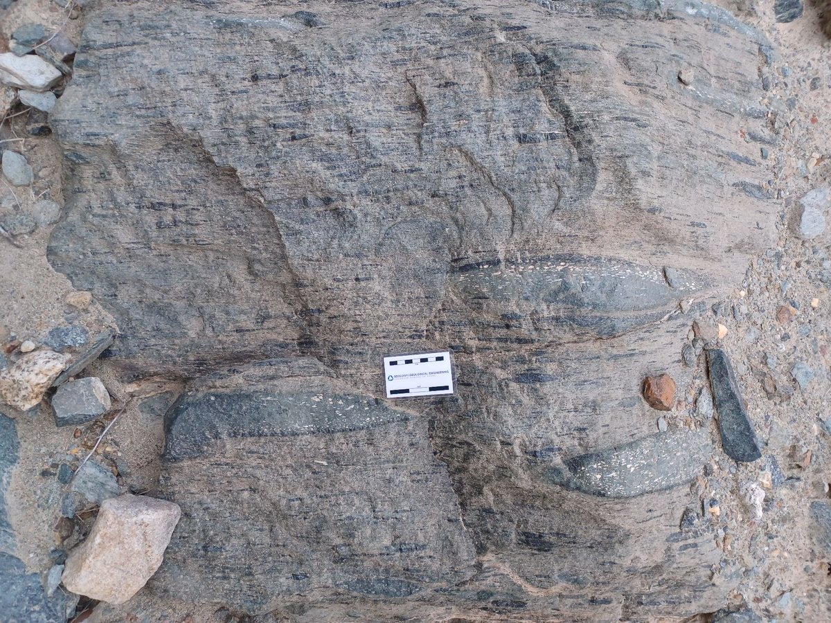 stratigraphix's tweet photo. Large fiamme in andesitic lapilli tuffs aged 58 ma from the Chalt Volcanic Group in the Karakoram Mountains of Pakistan
#volcanicstratigraphy #tuffs #pyroclasticfalls #pyroclasticdensitycurrents #volcanoes #backarcbasins #fiamme #geology https://t.co/mpPbGPitPM